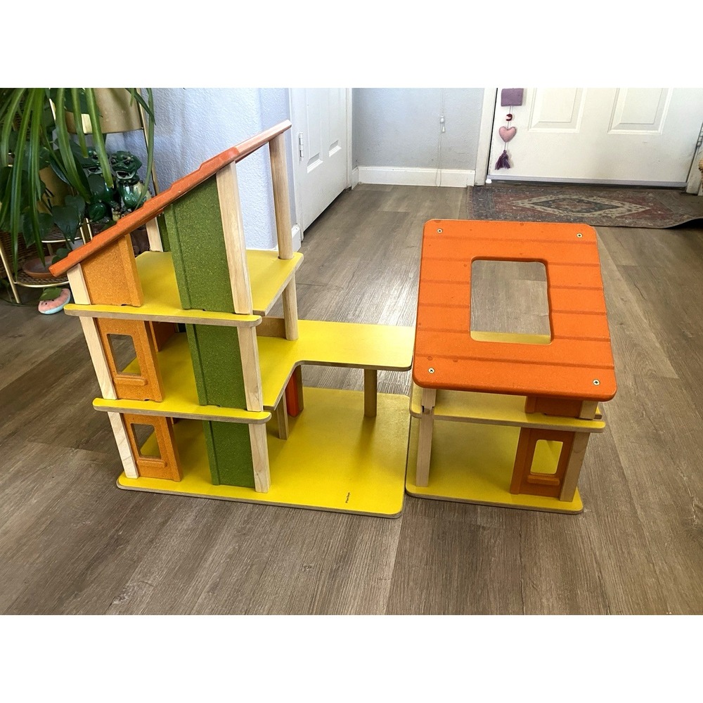 Plan Toys Chalet Wooden Doll‎ House Dollhouse Plantoys Two Piece